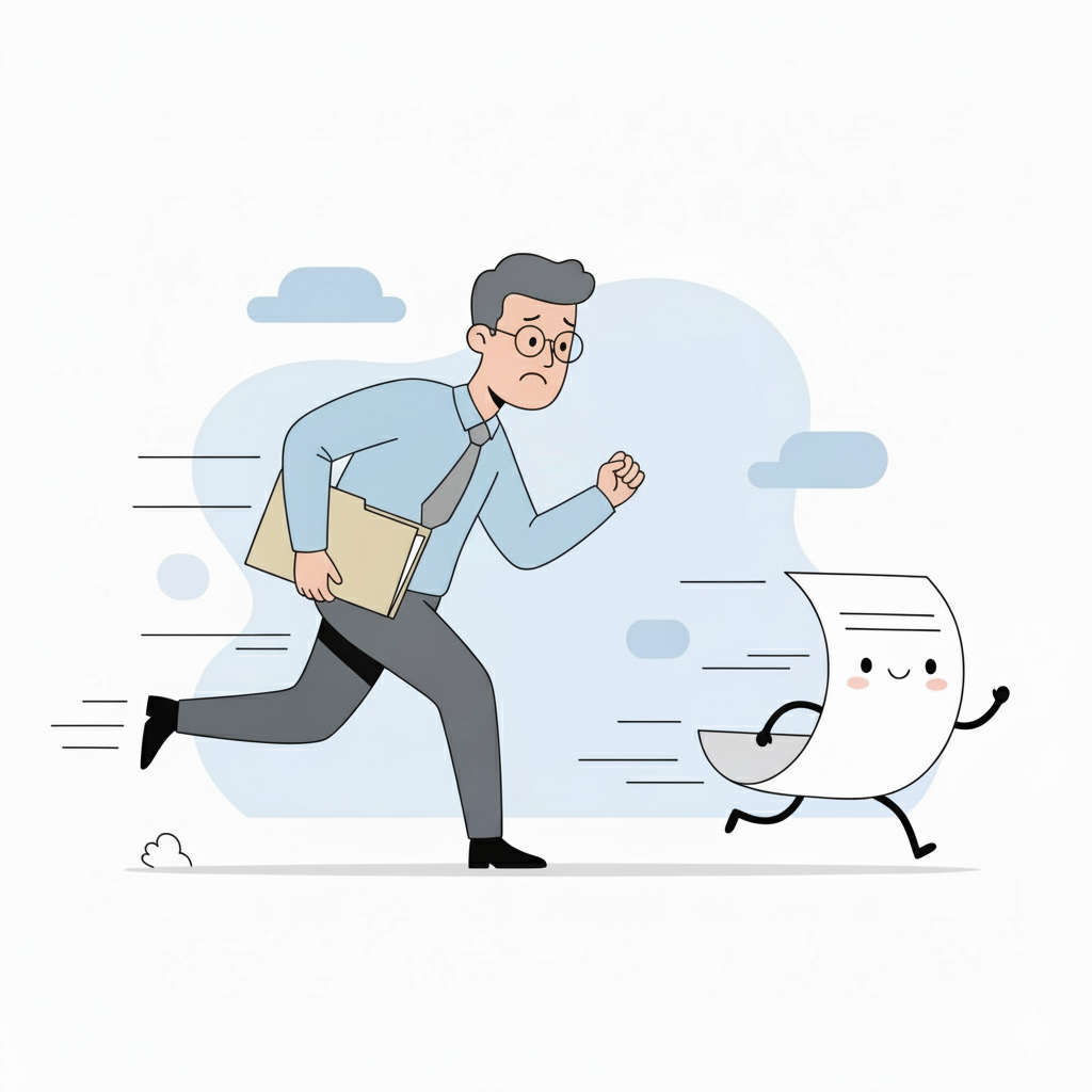 הבעיה — רואה חשבון רץ אחרי מסמכים